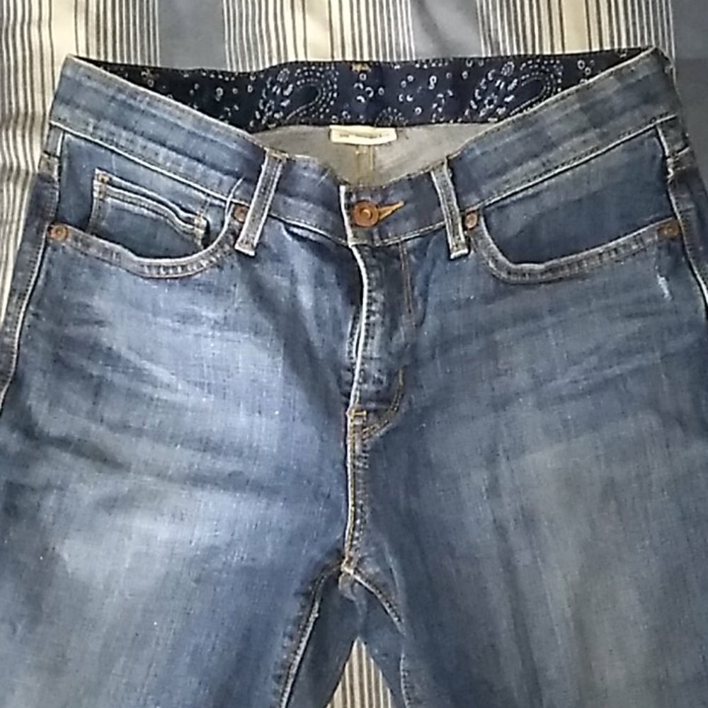 Levi brand blue jeans
